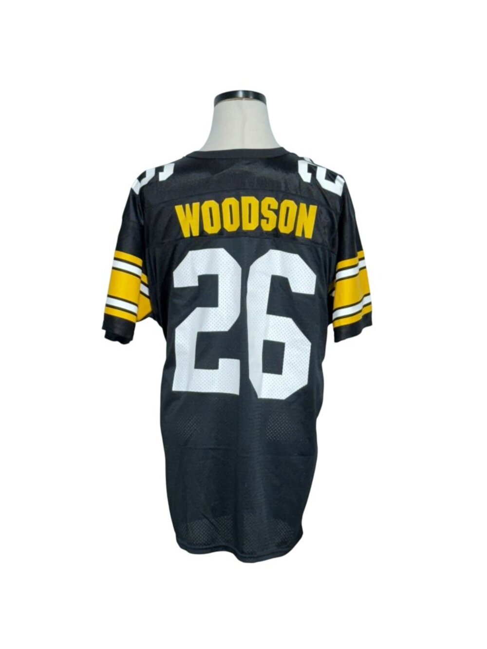 Wilson Vintage 80s Rod Woodson #26 Football Jersey Mens Large Black/Yellow USA L